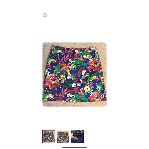 Talbots bright tropical print skirt- size 6 - Picture 1 of 3